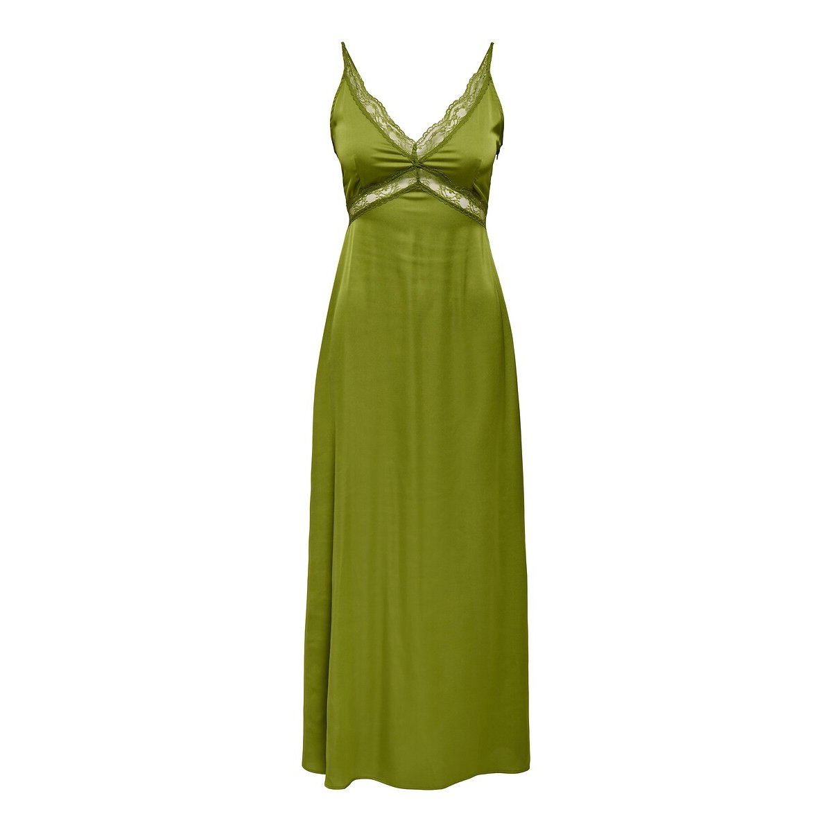 Abito lungo con spalline verde, ONLY