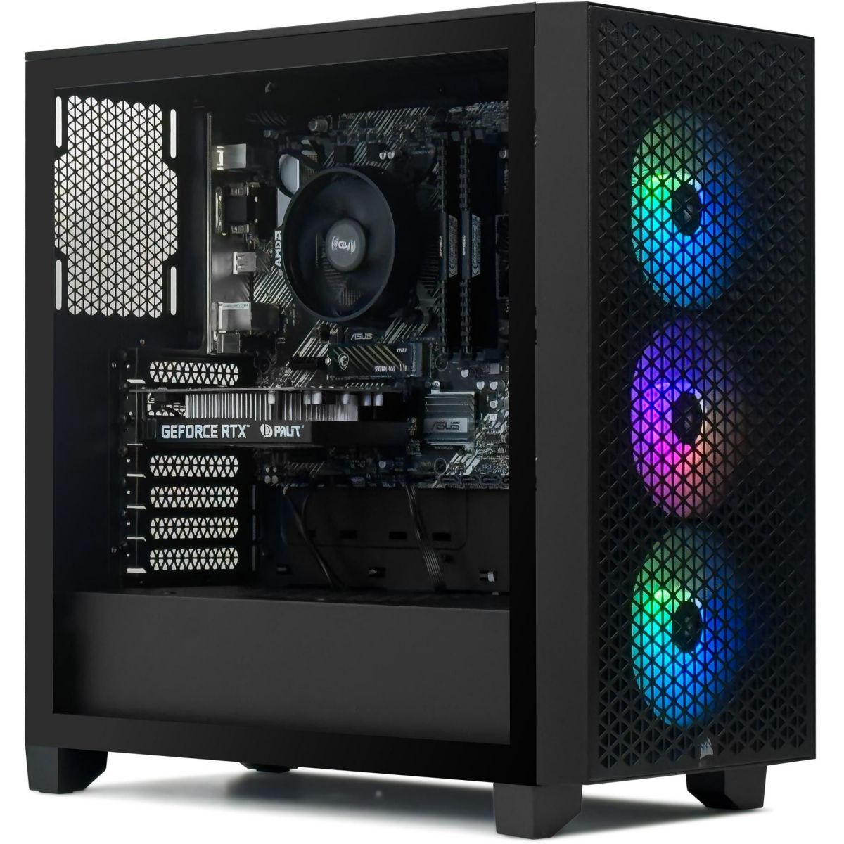PC Gamer 3500D - AMD Ryzen 7 5700X - NVIDIA GeForce RTX 5060 - 16 Go RAM DDR5 - SSD 1 To - SANS OS couleur unique, CORSAIR
