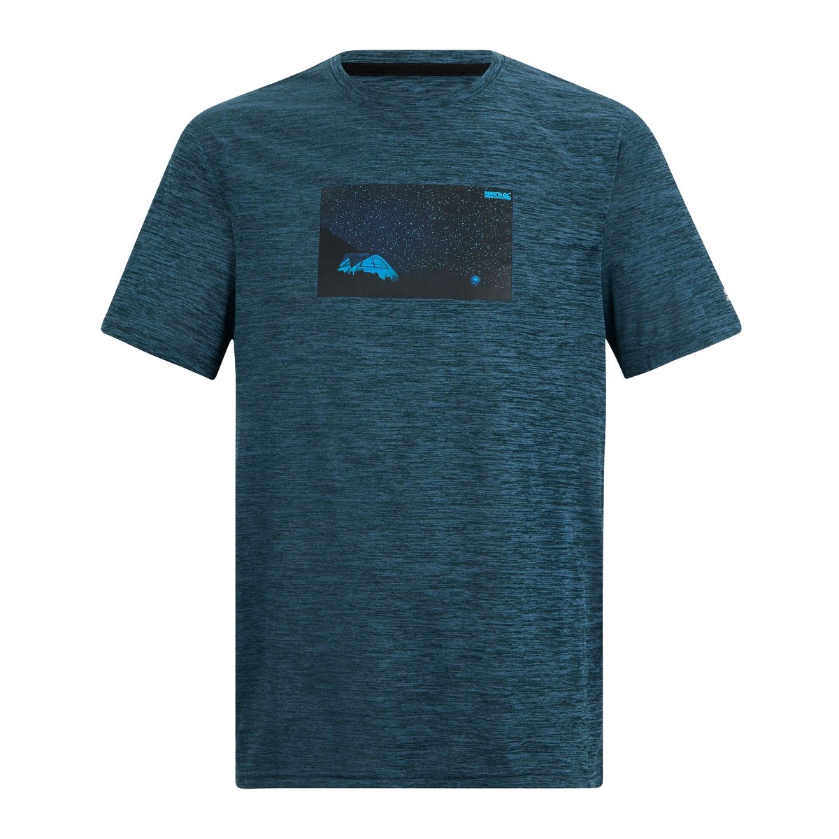 T-shirt motif/style ciel nocturne FINGAL bleu nuit chiné, REGATTA