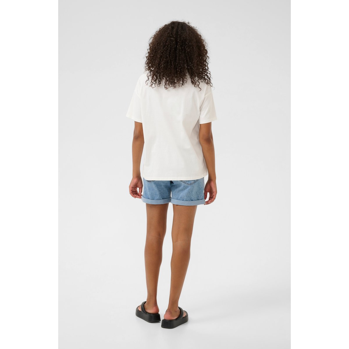 T-shirt blanc chalk, KAFFE