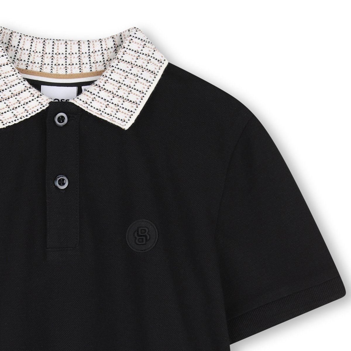 Polo manches courtes black, BOSS KIDSWEAR