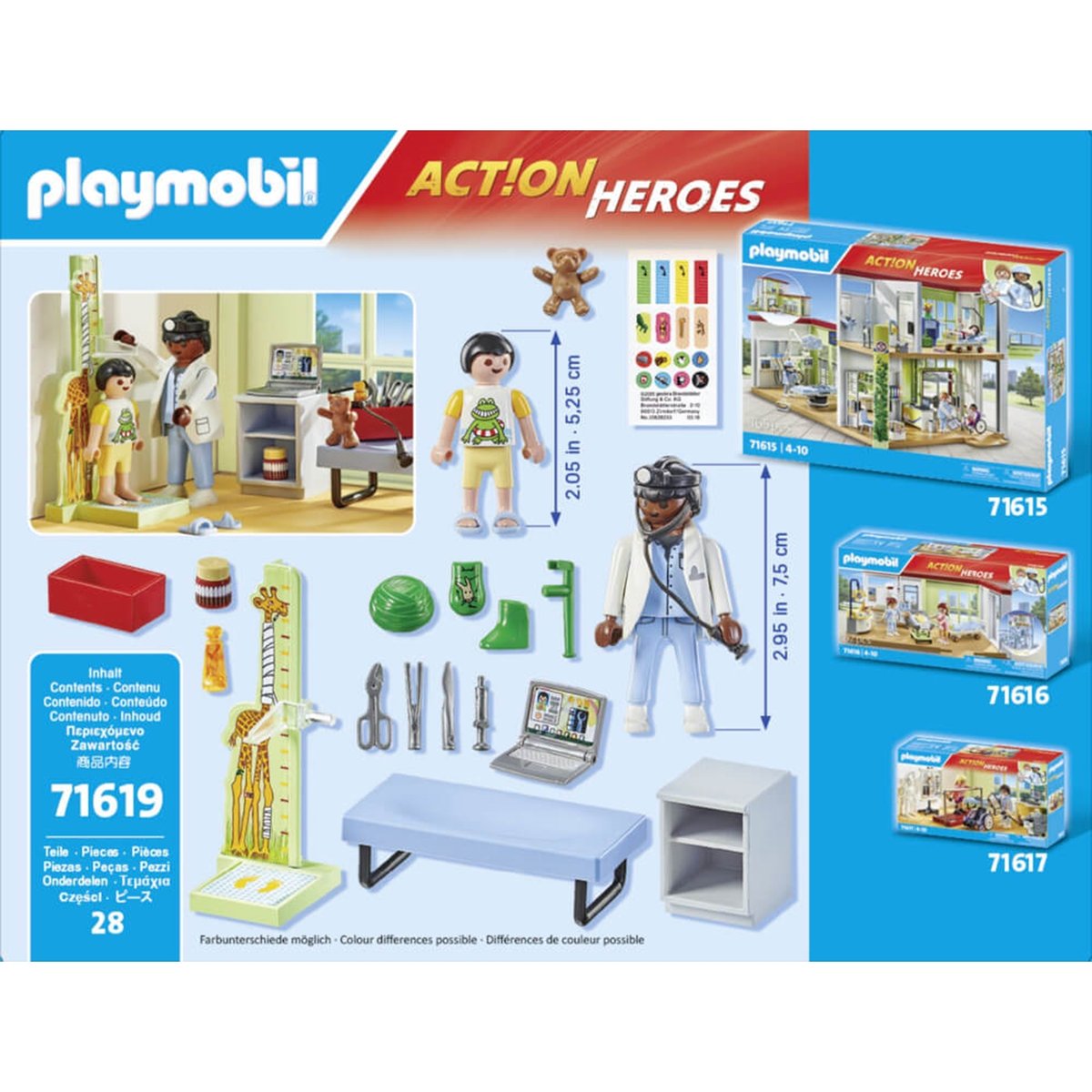 Heroes Pédiatre avec enfant multicolore, PLAYMOBIL