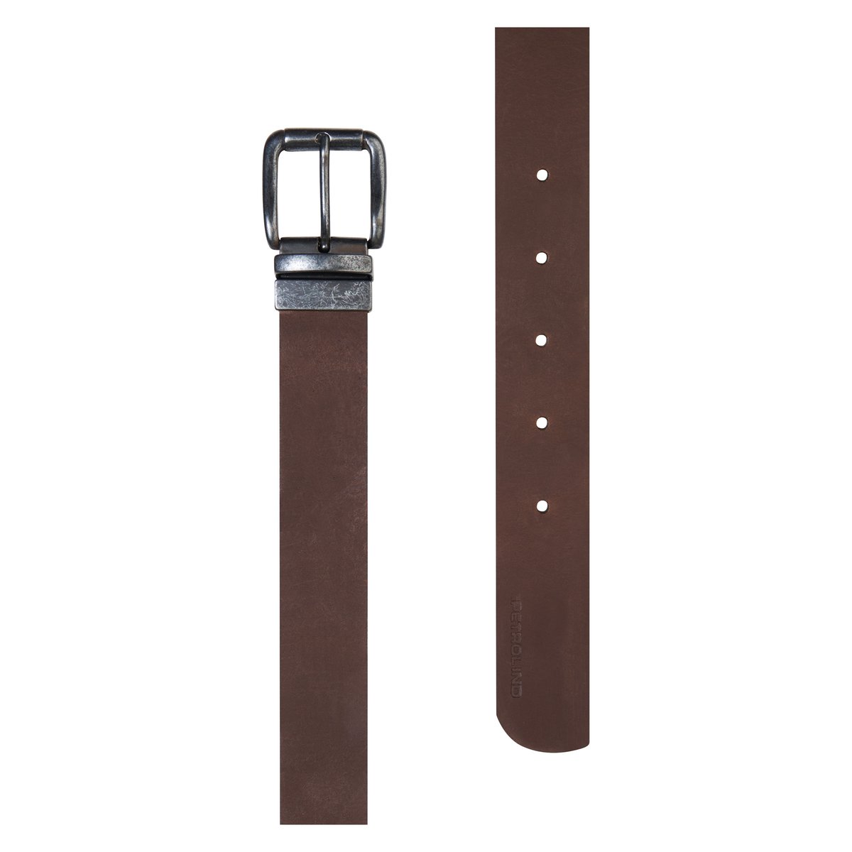 Ceinture réversible en cuir noir black, PETROL INDUSTRIES