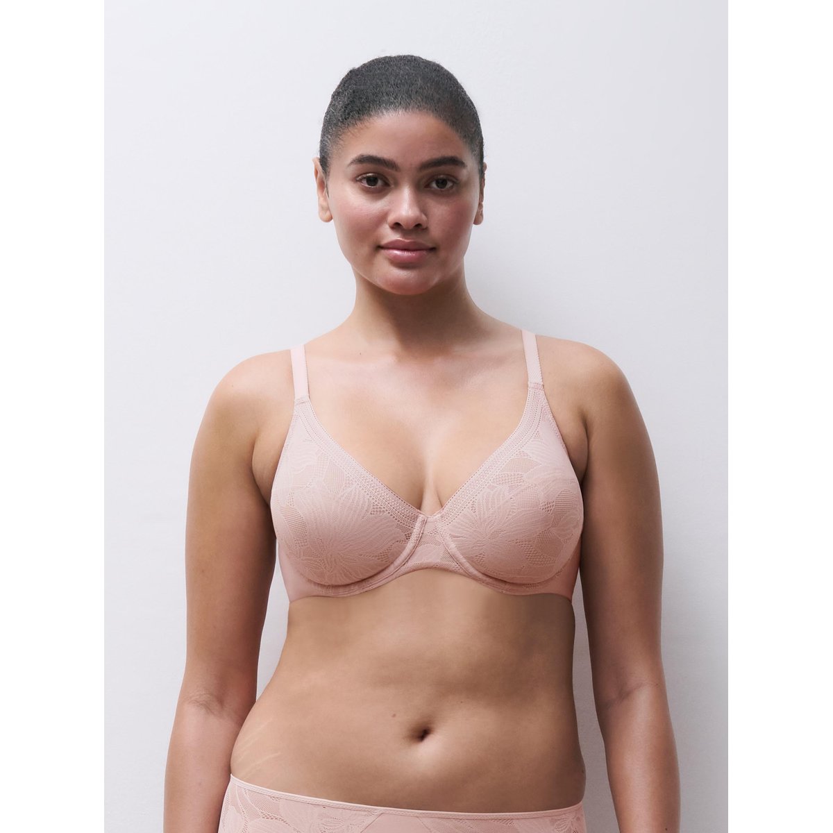 Soutien-gorge moulé emboîtant OSMOSE vieux rose, CHANTELLE