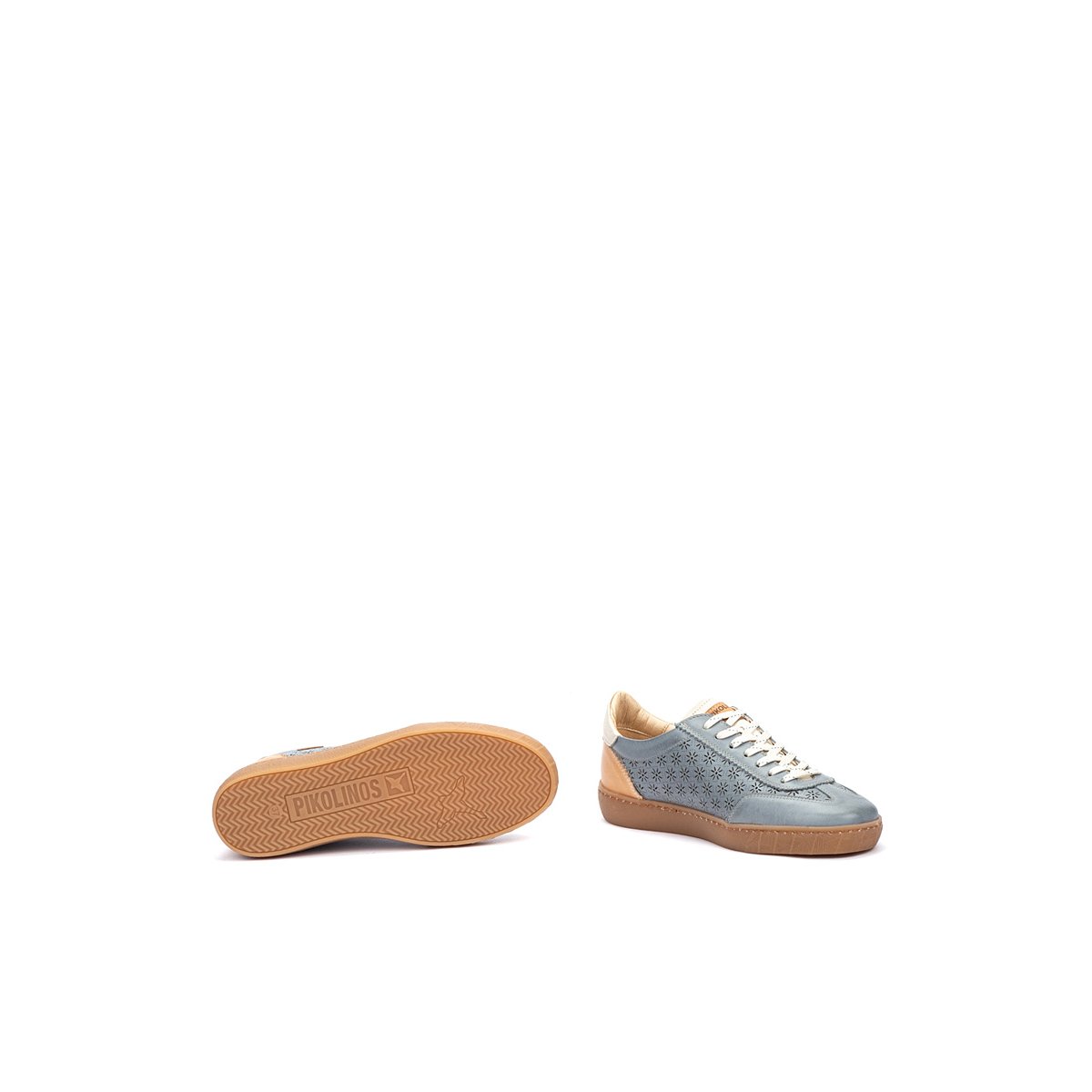 Baskets cuir Lanzarote denim, PIKOLINOS