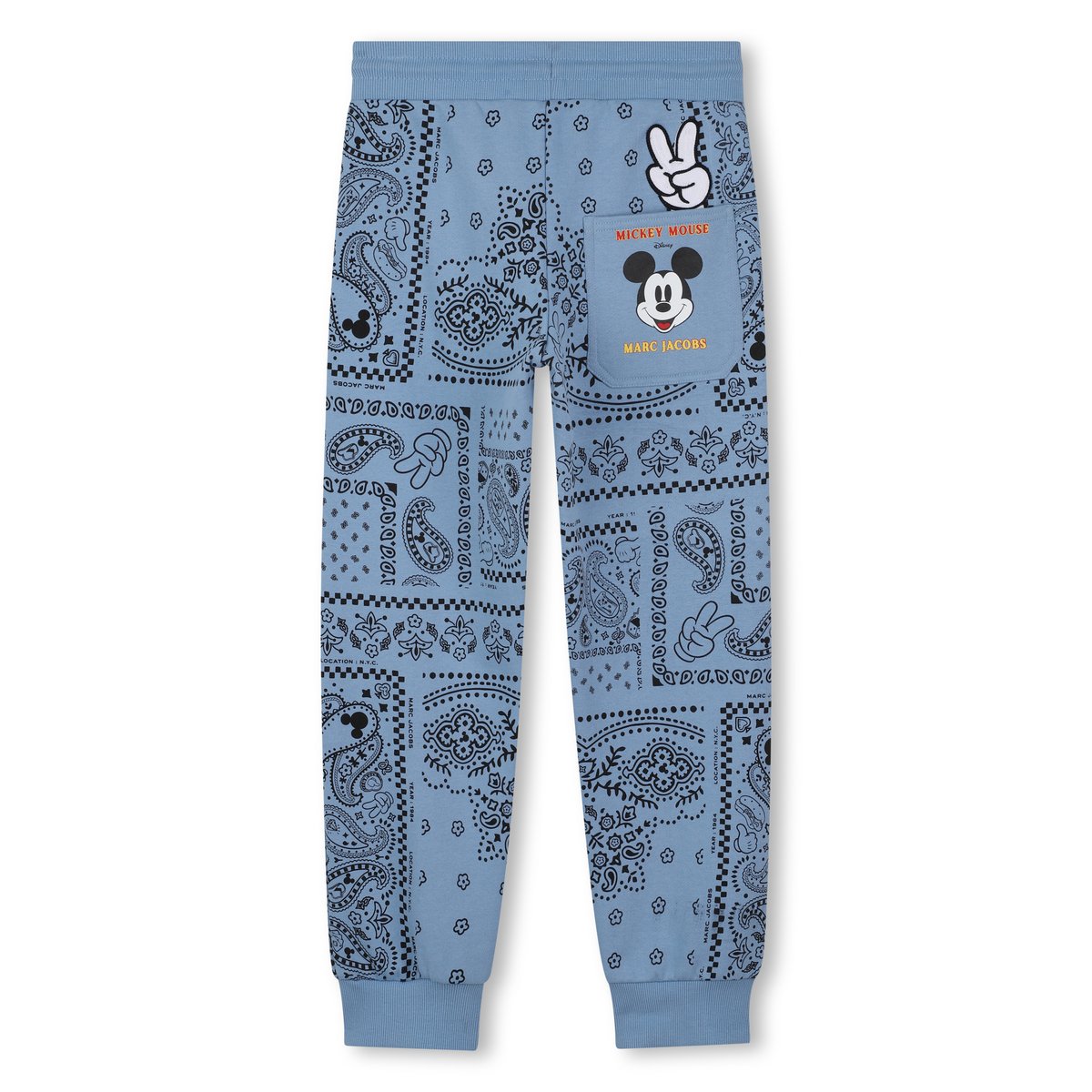 Pantalon en polaire bleu delave, MARC JACOBS
