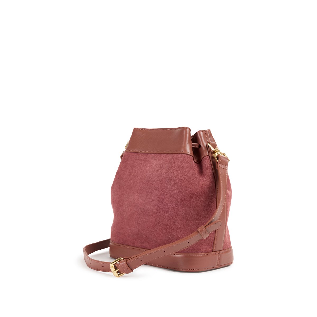 Sac à bandoulière en cuir grainé NORAH vieux rose, NAT & NIN
