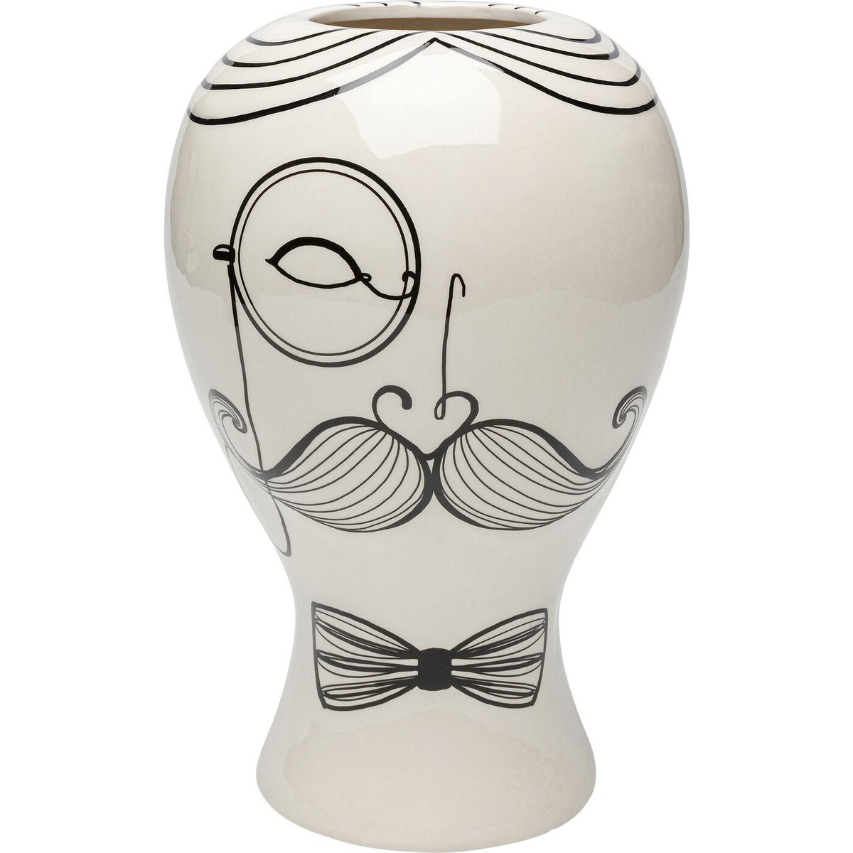 Vase homme, FAVOLA noir et blanc, KARE DESIGN