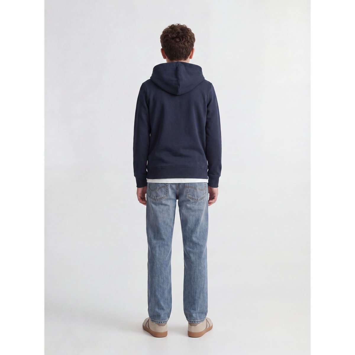Sweat À Capuche navy blazer 1, JACK & JONES JUNIOR