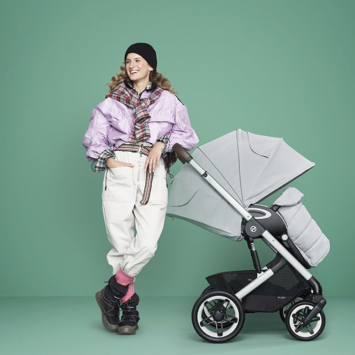 Kinderwagen, alle terreinen, talos s lux silver grijs, CYBEX