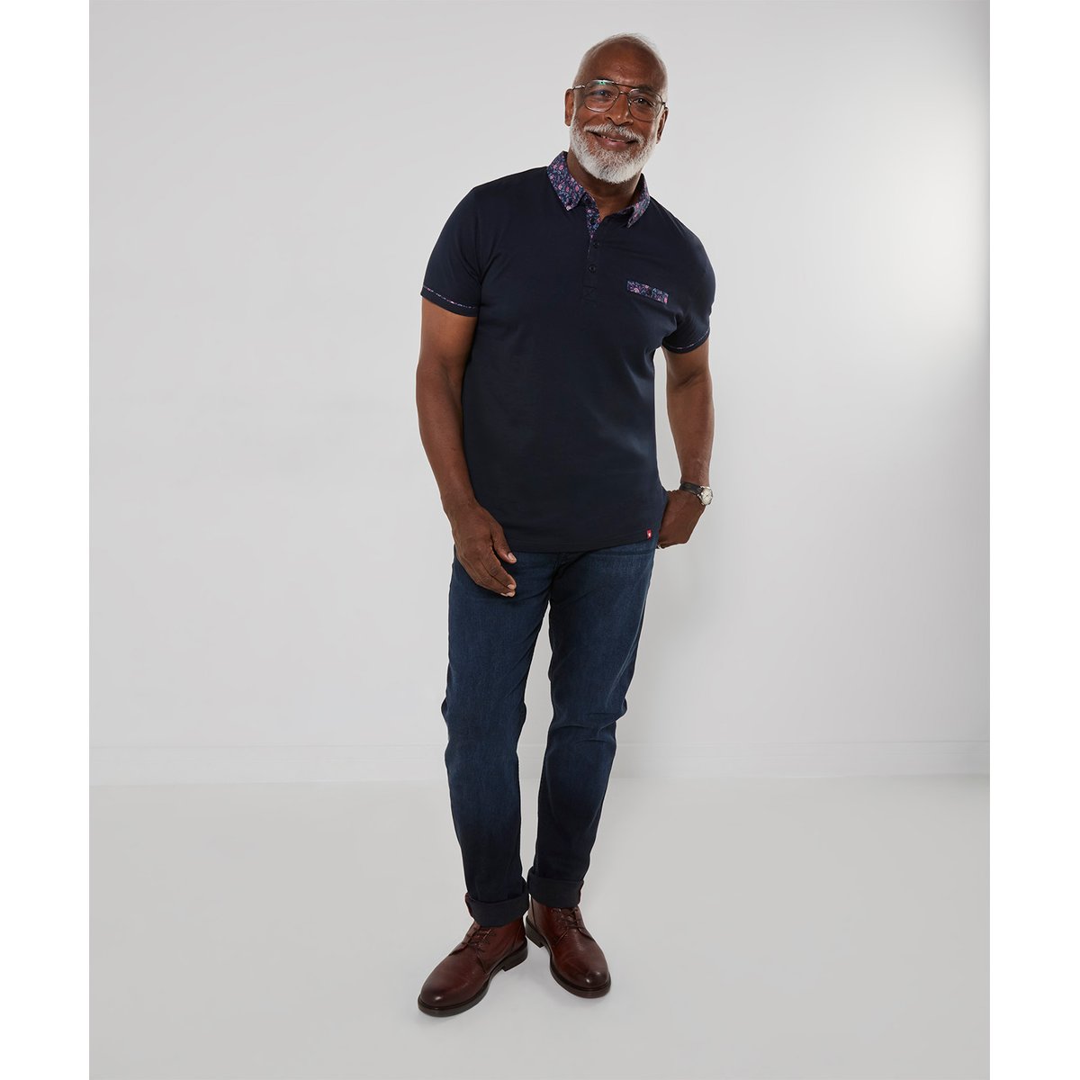 Superbe Polo Chic bleu, JOE BROWNS