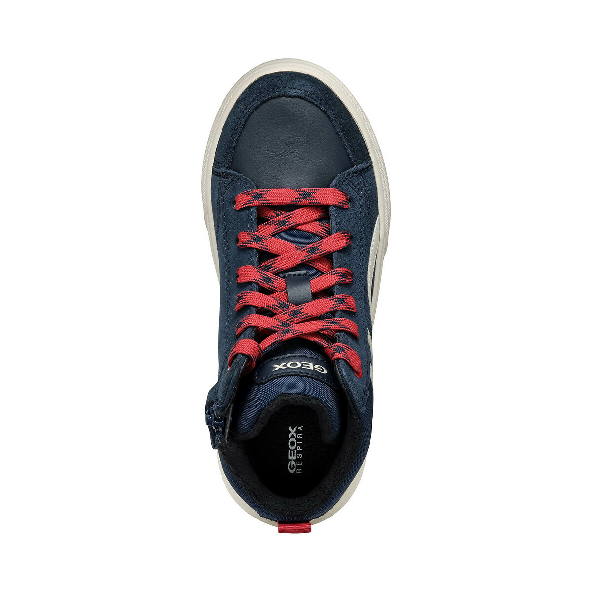 Kids Weemble Breathable High Top Trainers navy blue/red, GEOX