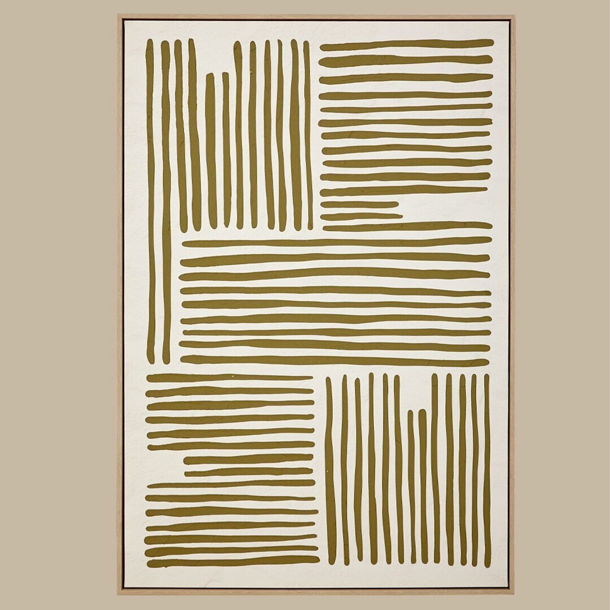 Tableau abstrait beige 80x120cm beige, WADIGA