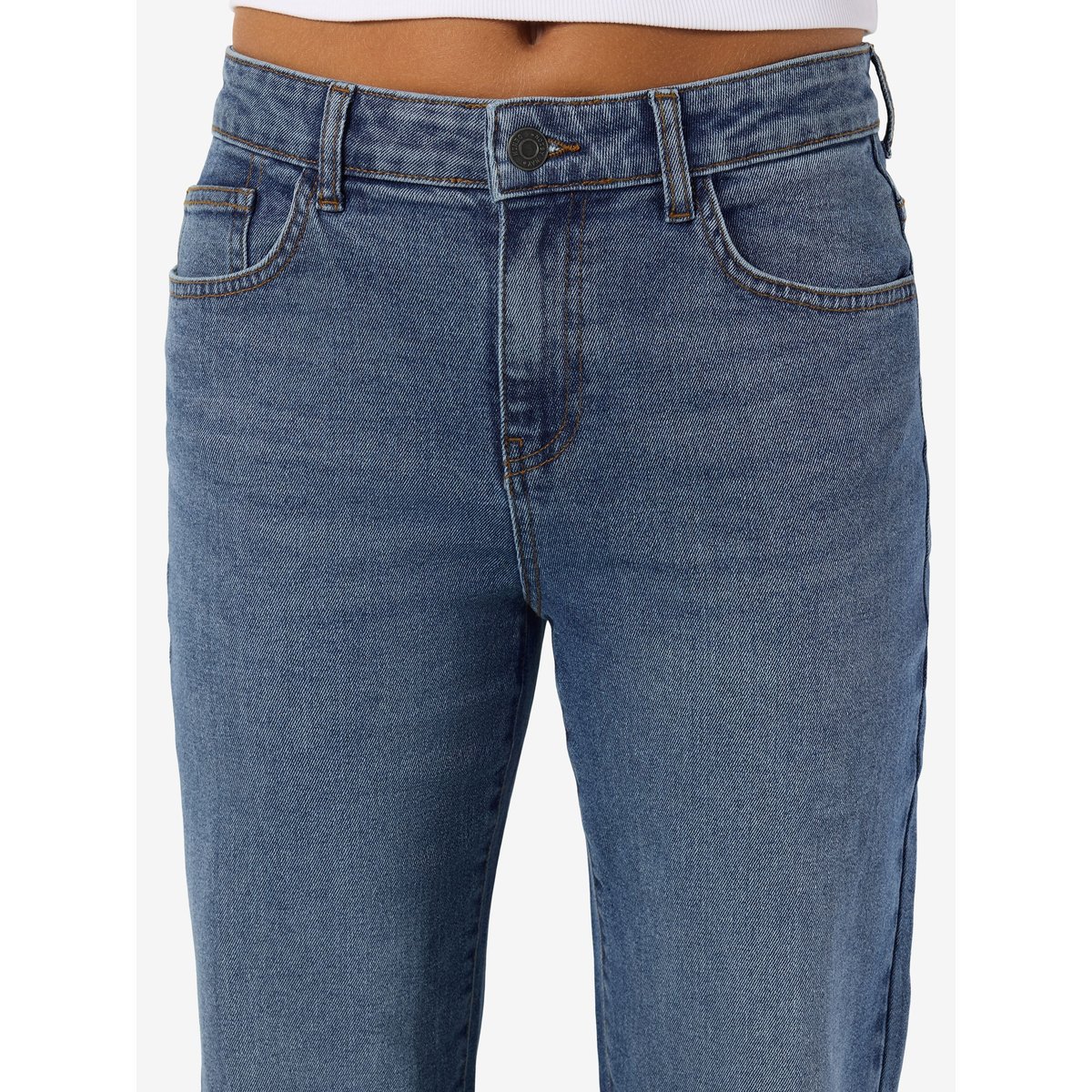 Jean Droit bleu - medium blue denim1, NOISY MAY