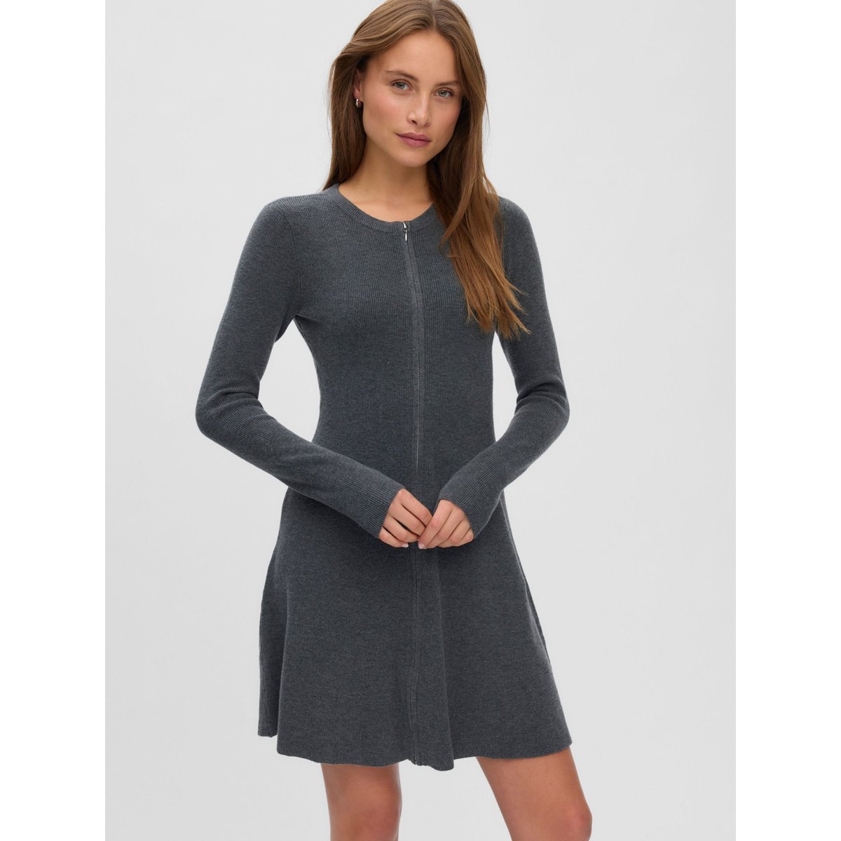 Robe En Maille dark grey melange 1, VERO MODA