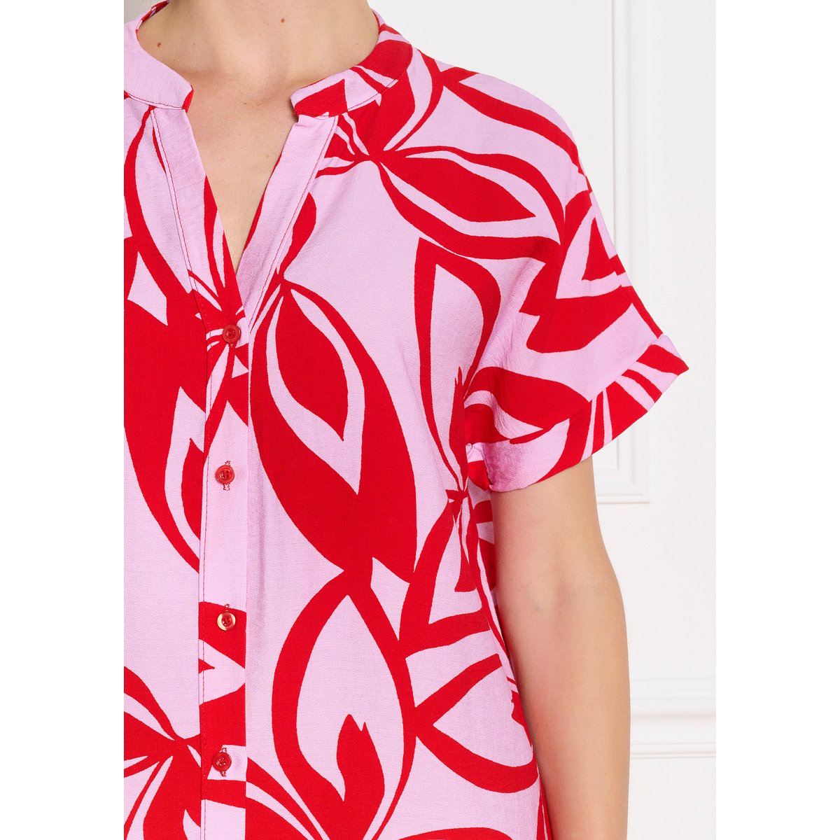 Robe droite à fleurs purple blush, LOLALIZA
