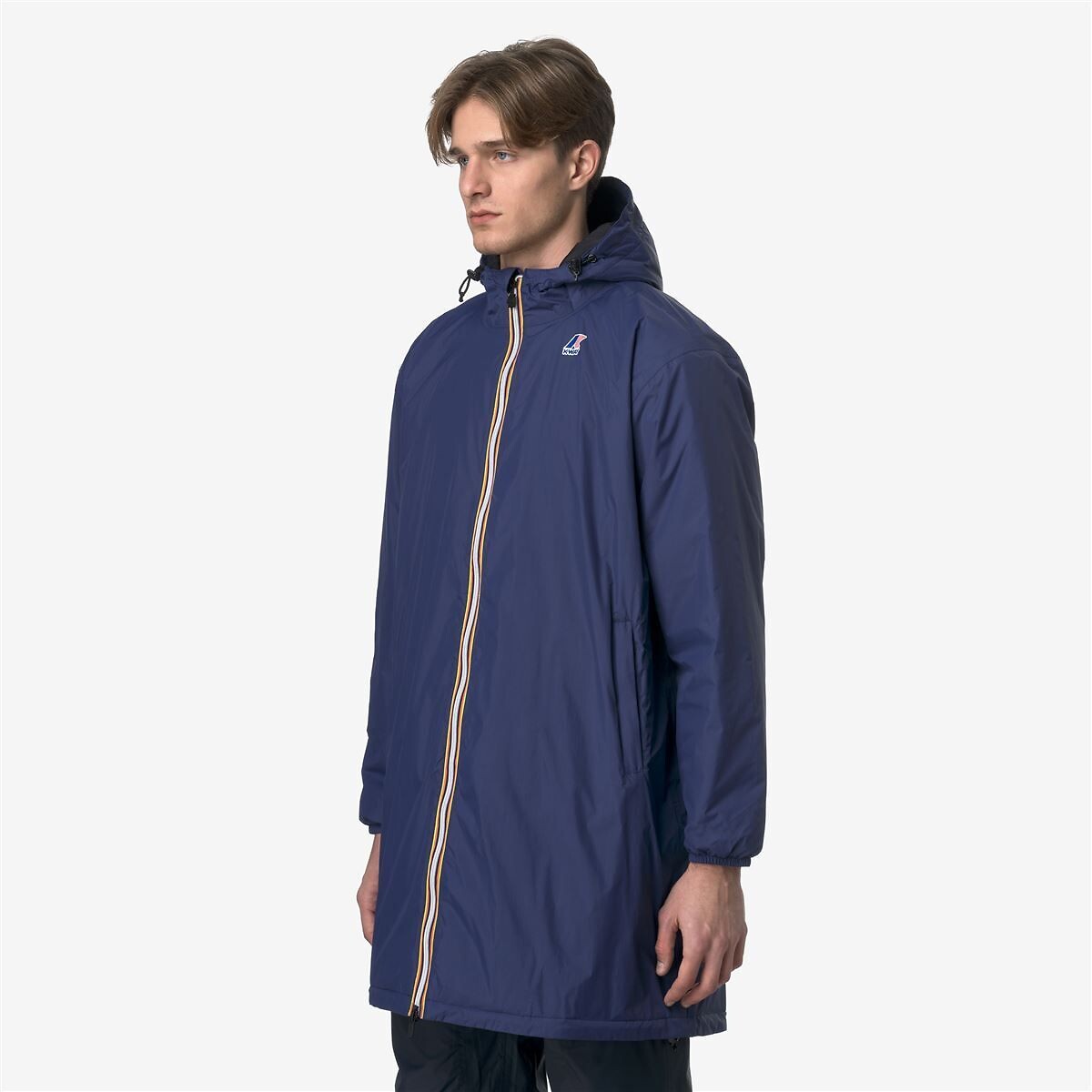 Coupe-vent mi-long unisexe LE VRAI 4.0 EIFFEL WARM bleu cobalt, K-WAY