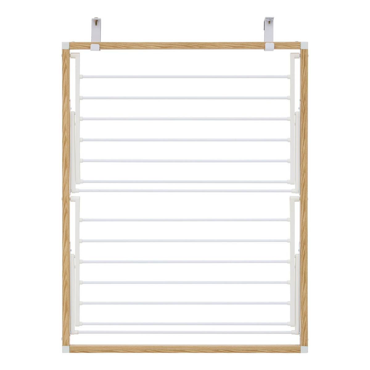 Étendoir à linge porte pliable blanc, 5FIVE SIMPLY SMART