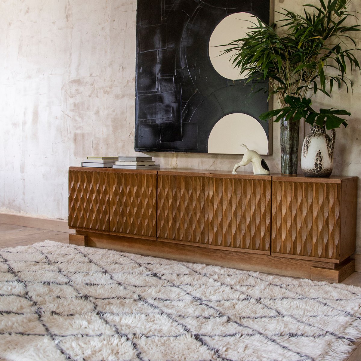 Tapis Lainable Rectangulaire BEREBER CLASSICS blanc, LORENA CANALS