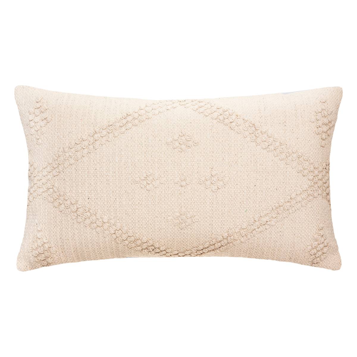 Coussin déhoussable en coton avec motif 3D SAFARI beige, ATMOSPHERA