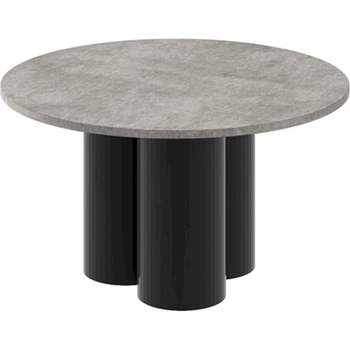 Table basse ronde IMPRRESE effet marbre blanc, RECOLLECTION