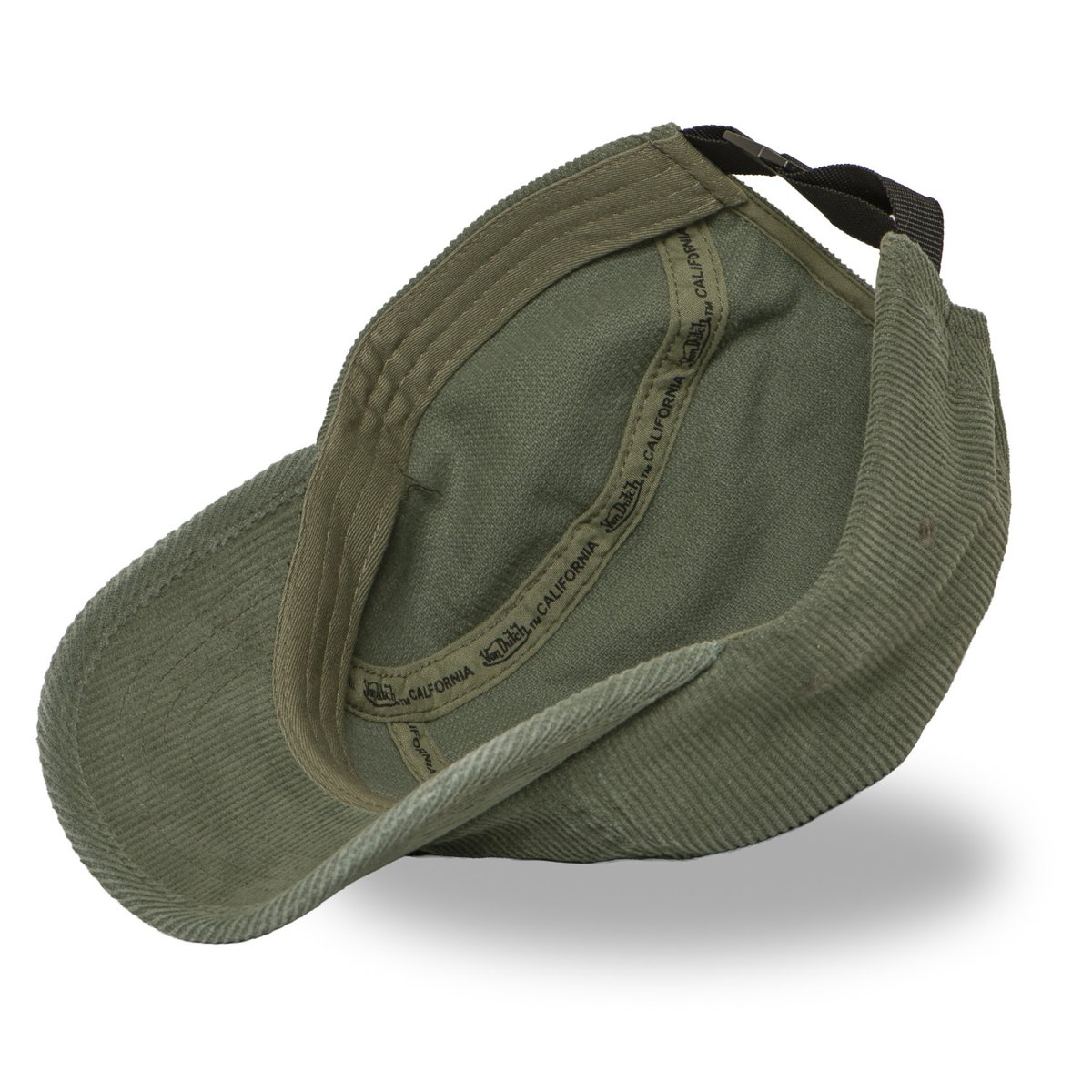 Casquette 5 panels VELVET kaki/noir, VON DUTCH