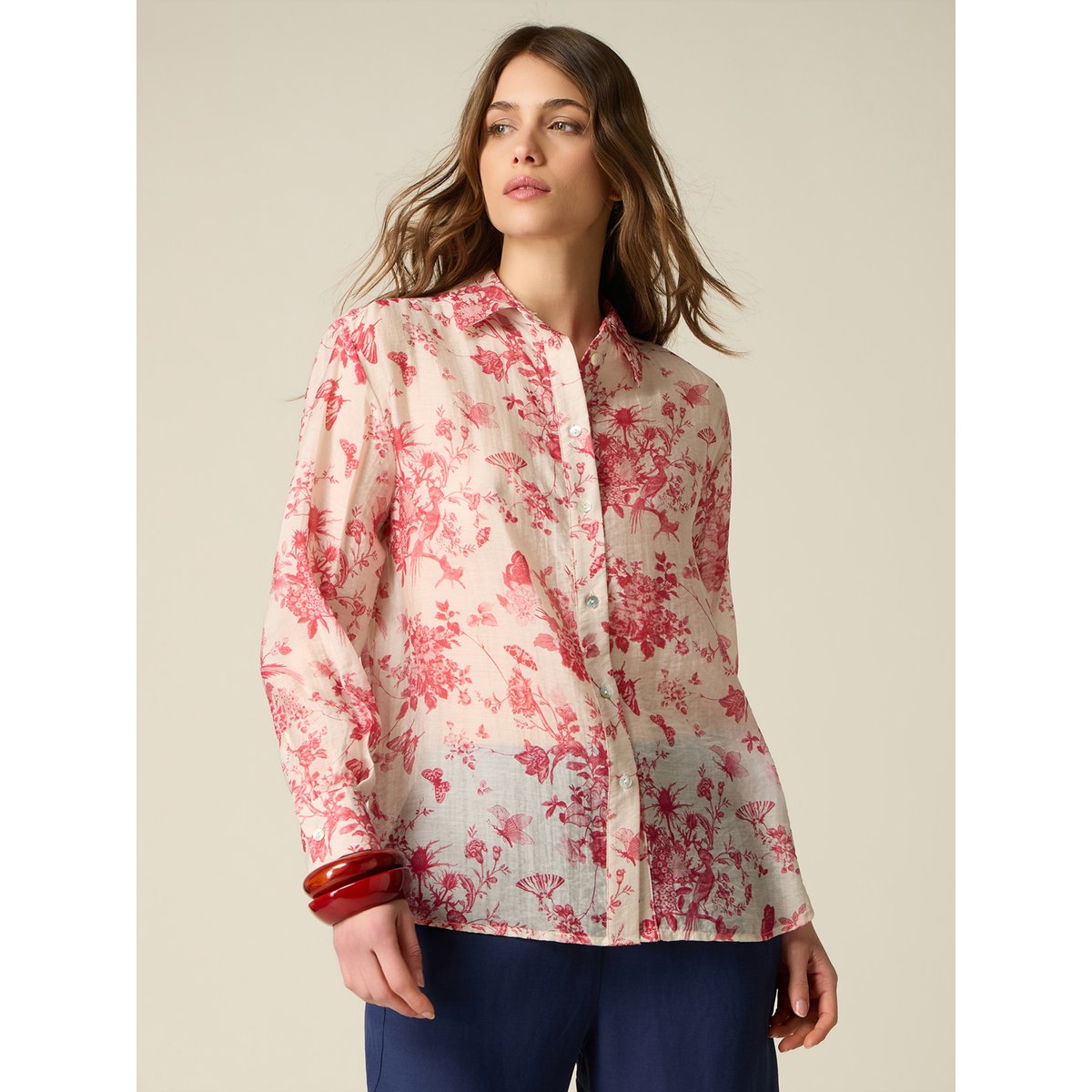 Chemise fantaisie blanc, OLTRE