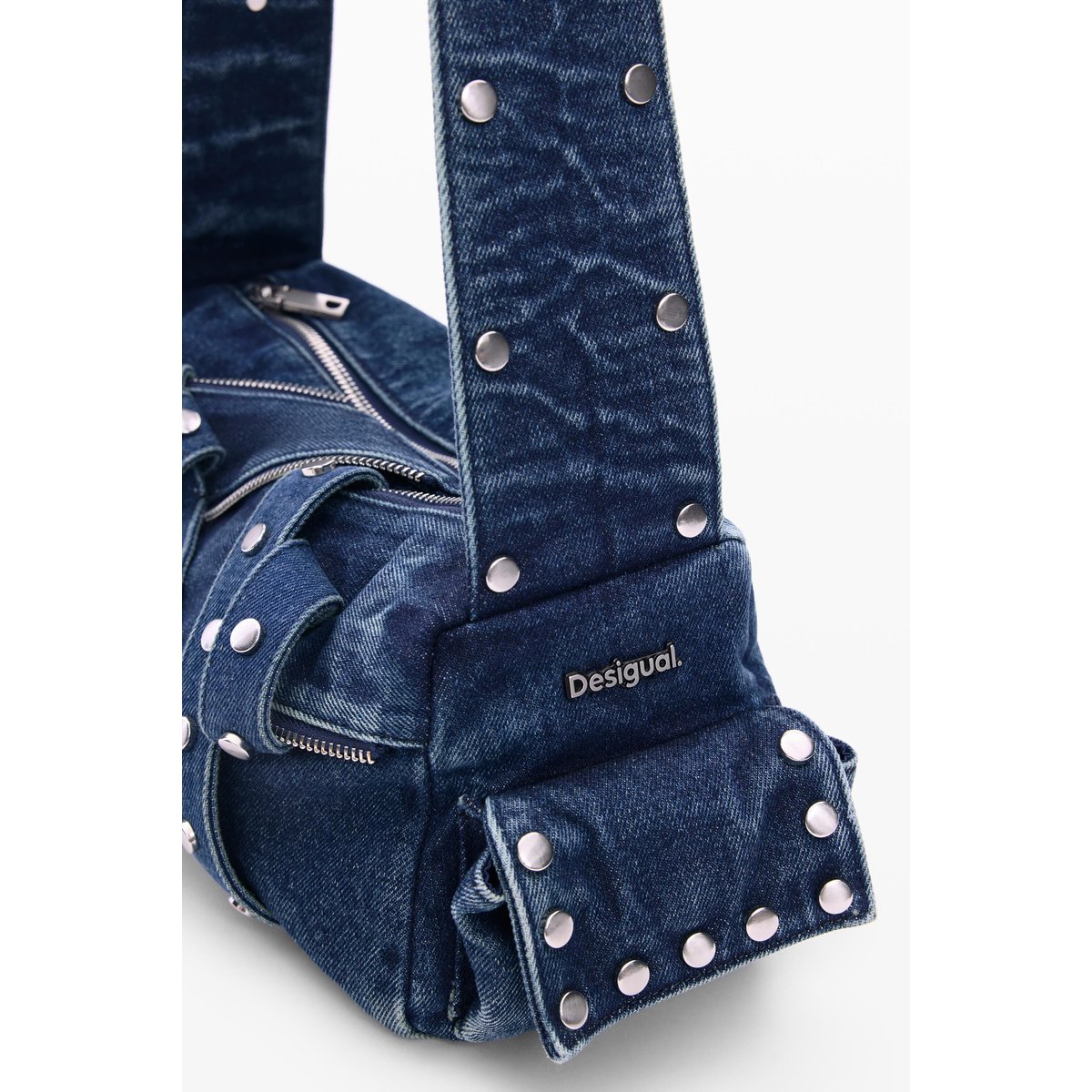 Sac denim moyen 100 % coton bleu clair, DESIGUAL