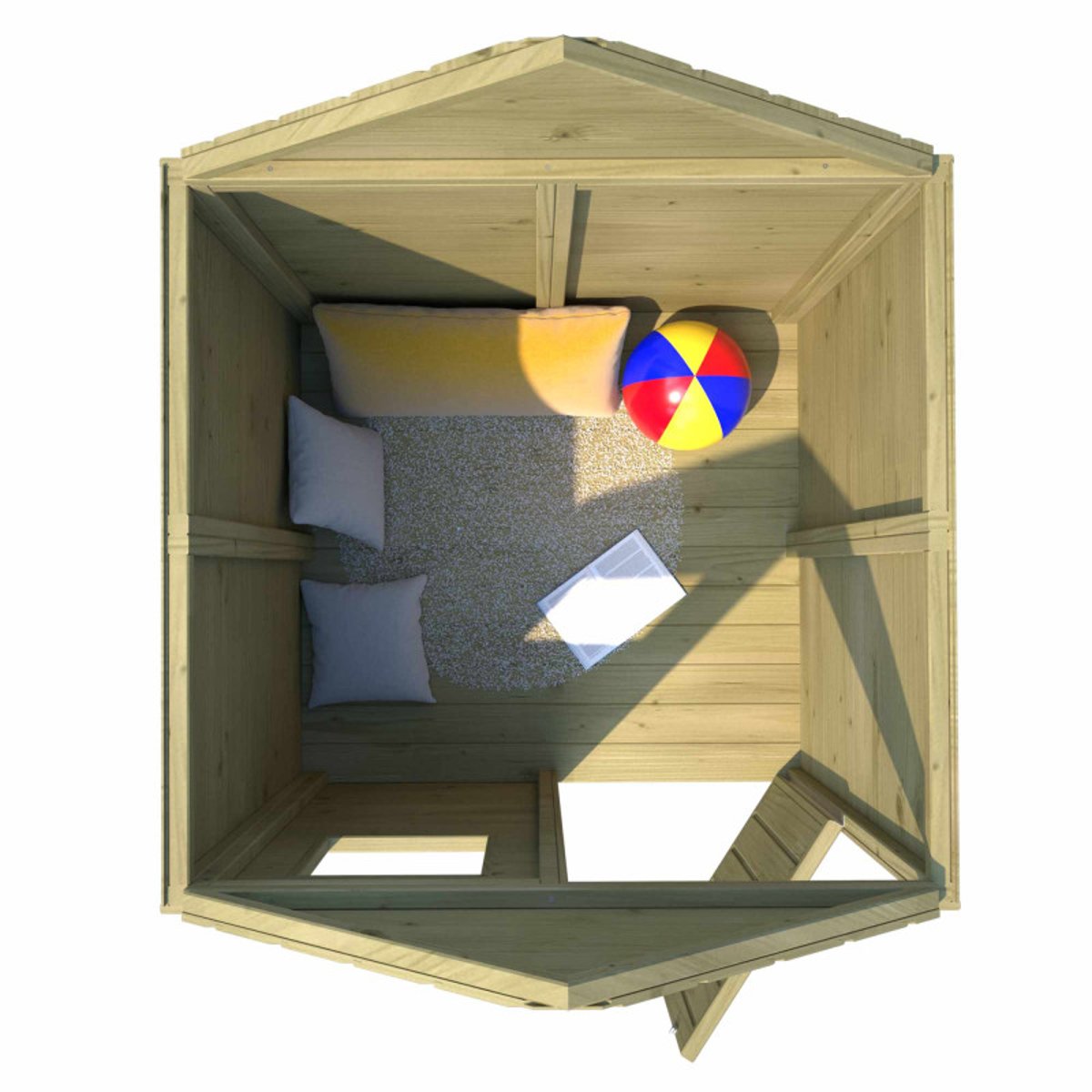 Maisonnette en bois traité pour enfantr MARINA marron, SOULET