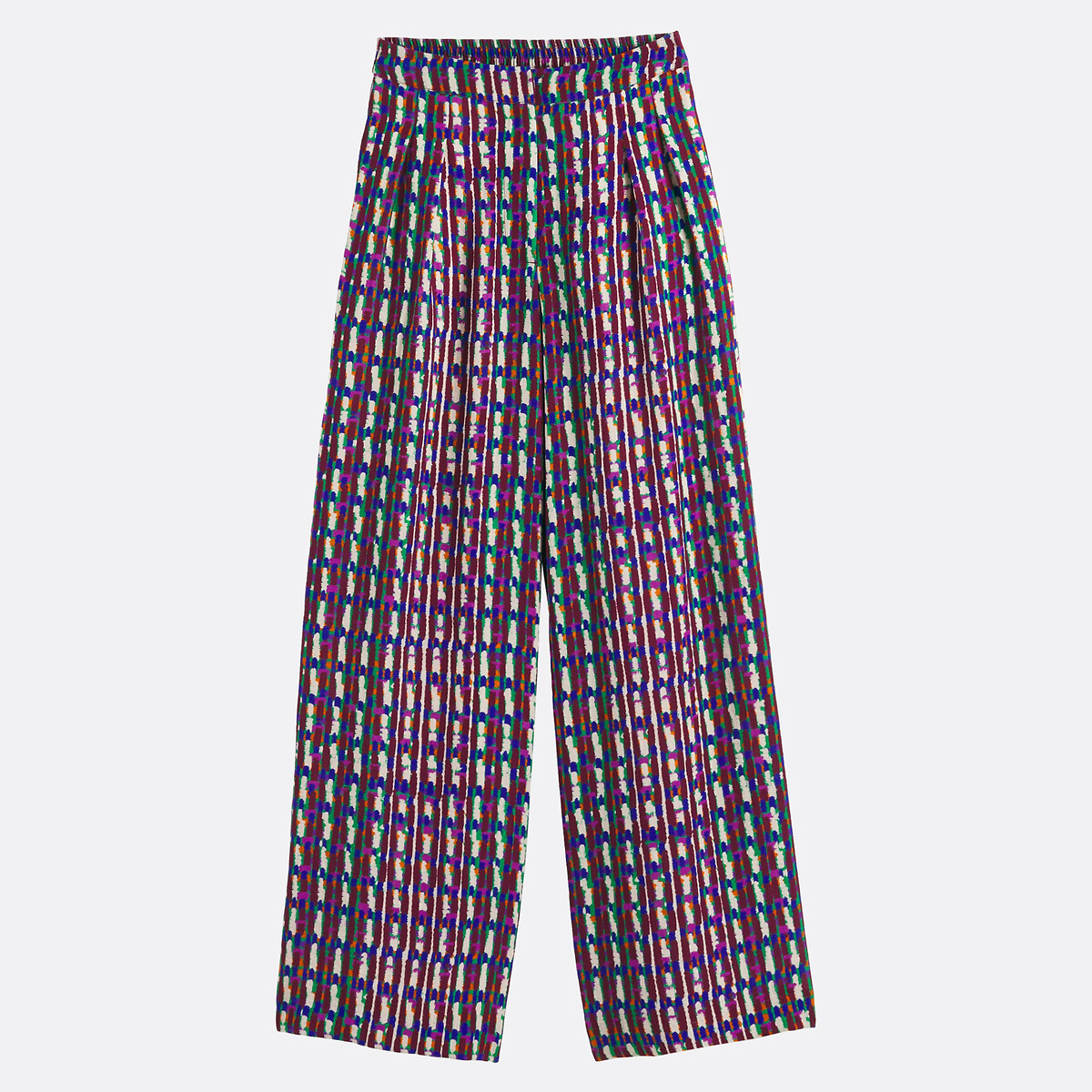 Pantalon large imprimé à taille élastiquée imprimé ethnique, LA REDOUTE COLLECTIONS