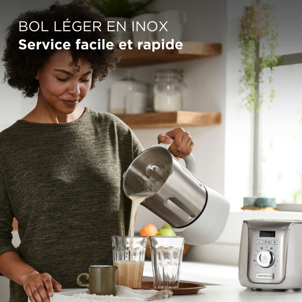 Blender chauffant SOUPEASY+ CBL30.009CP couleur unique, KENWOOD