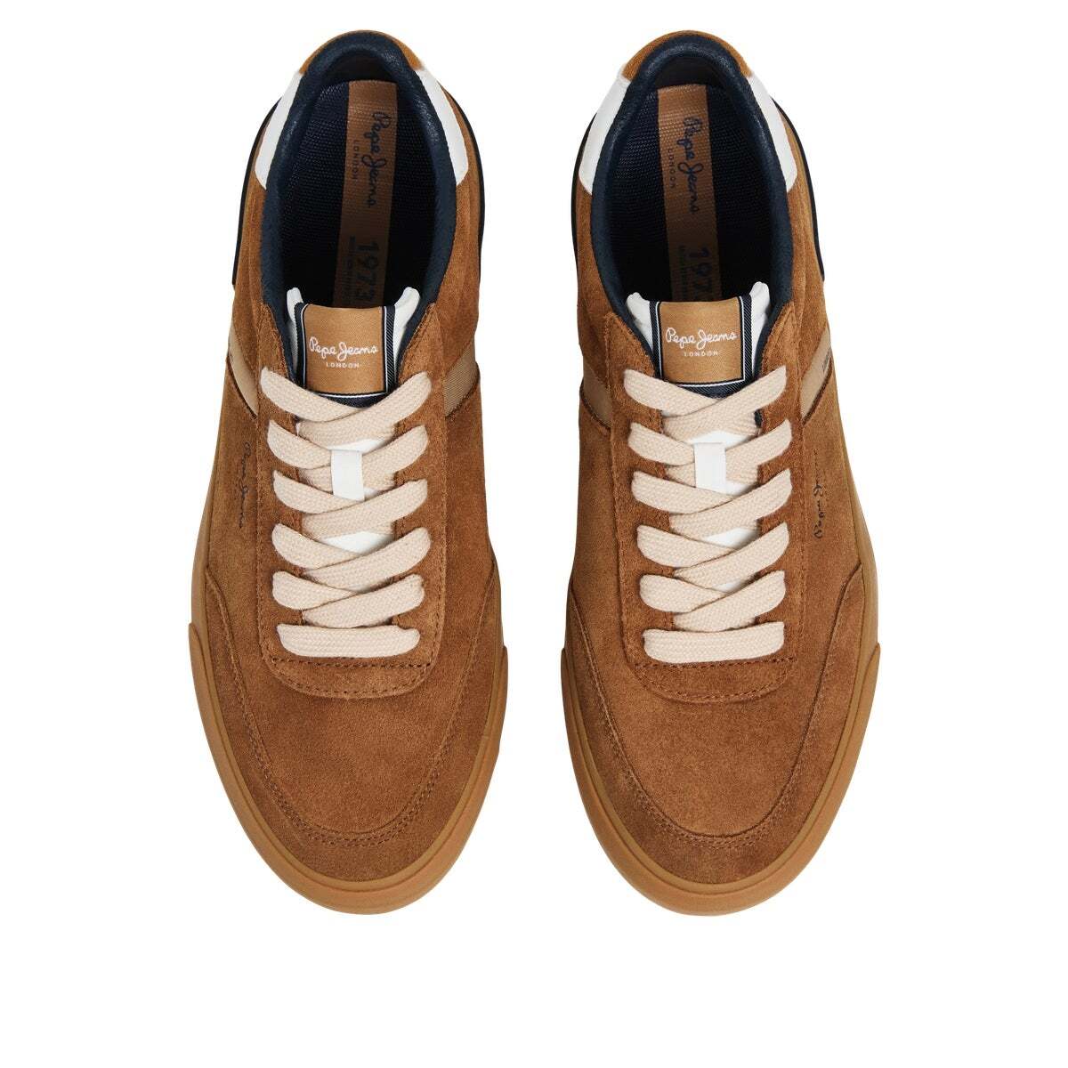 Kenton - Baskets Classiques En Daim beige caramel, PEPE JEANS