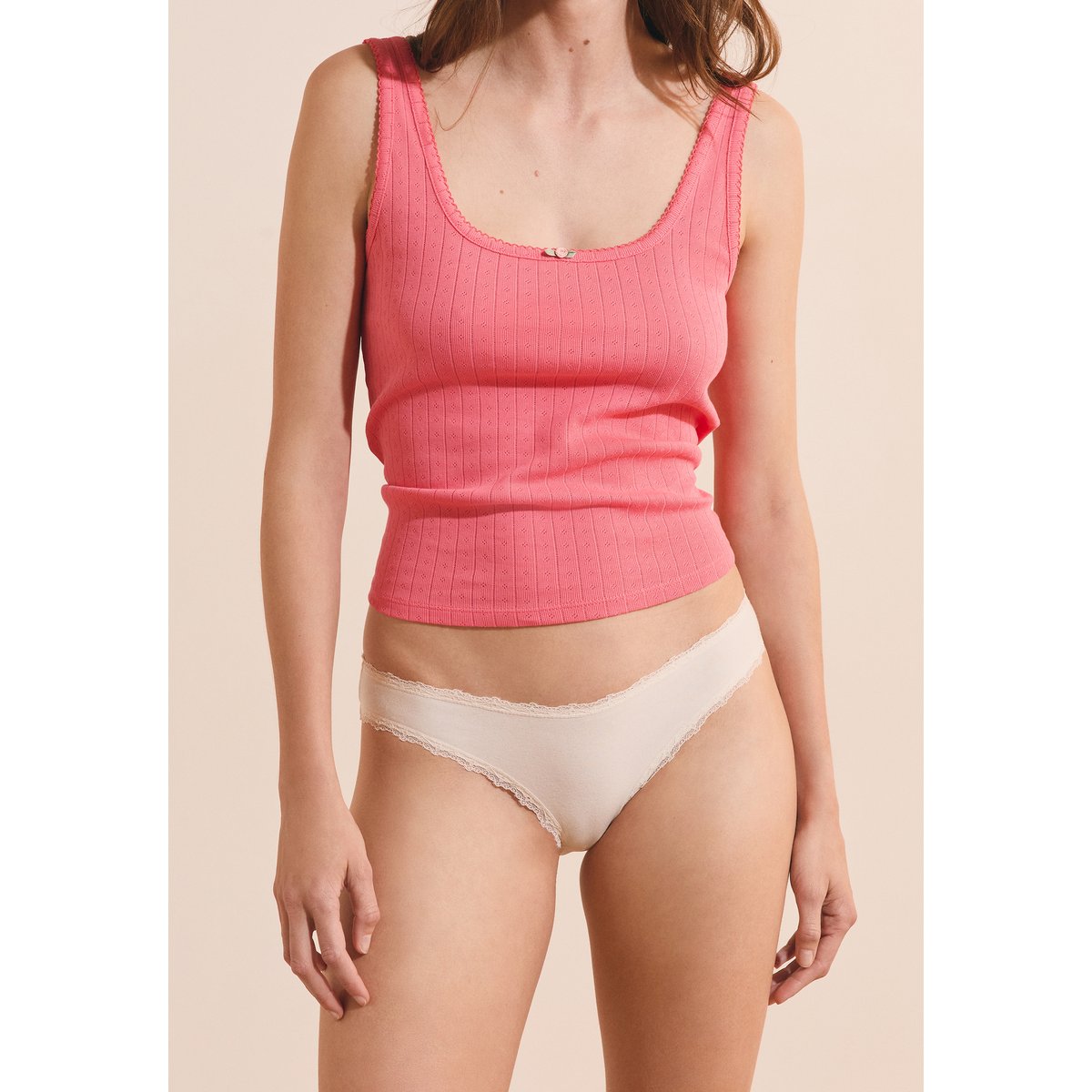 Culotte en coton LOLA ecru, ETAM