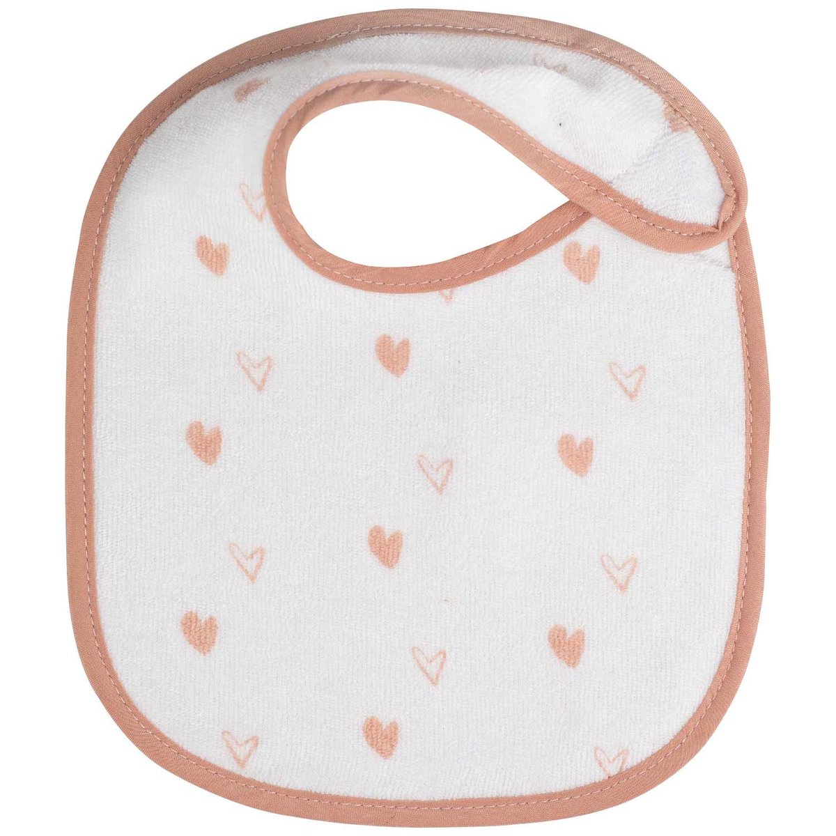 Lot de 6 bavoirs premier âge blanc, rose, TROIS KILOS SEPT