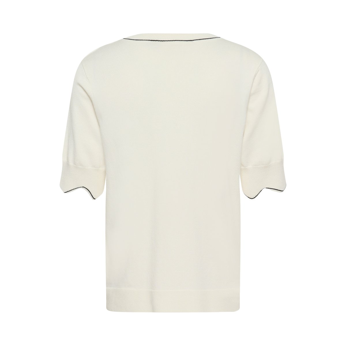 Blouse à manches courtes blanc whisper white, CREAM