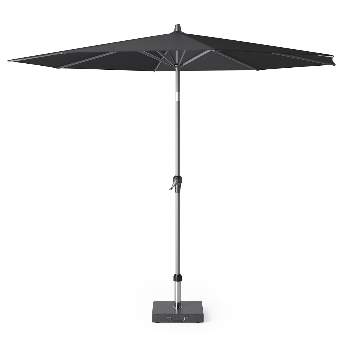 Seville Premium Centre Pole Round Parasol 3m black, SO'HOME