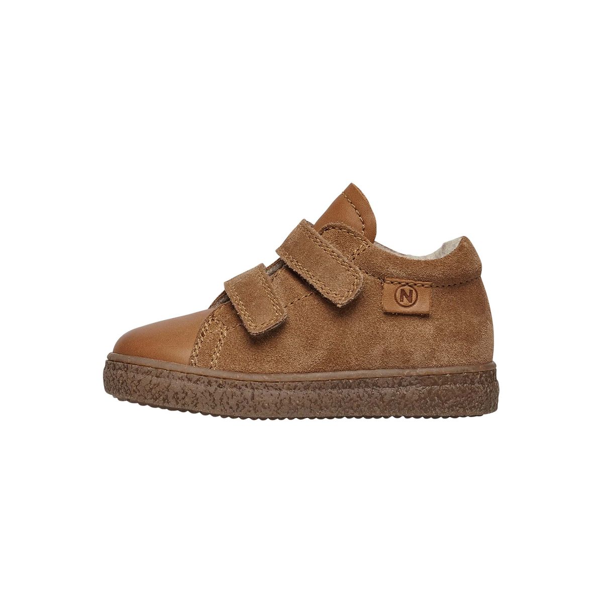 Baskets doublées en laine ALBUS VL cognac, NATURINO