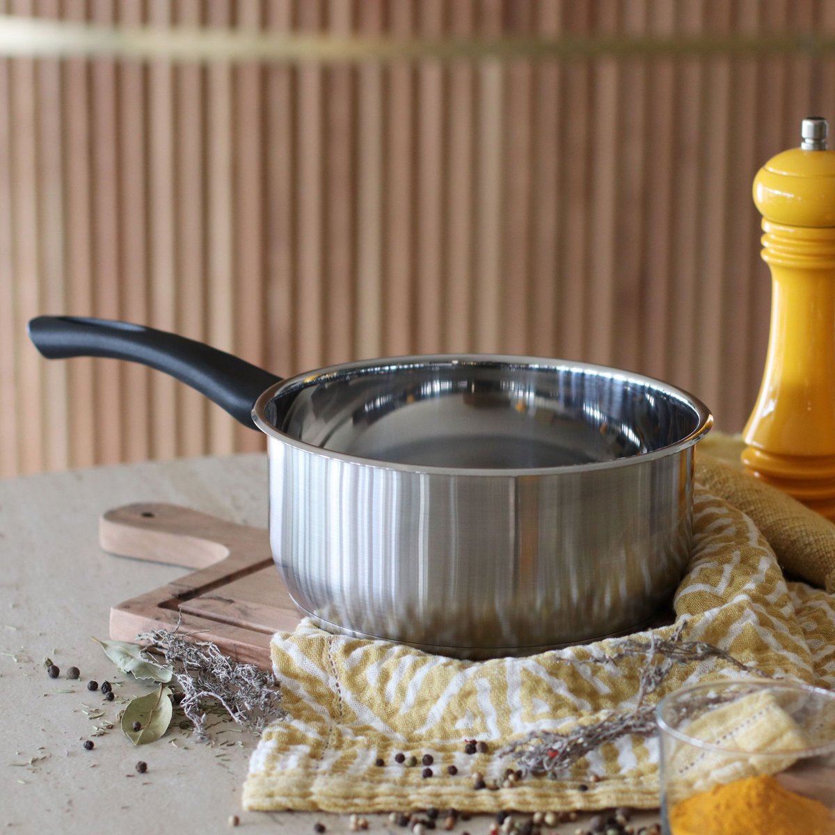 Casserole en acier inoxydable, FIRST inox, MENASTYL