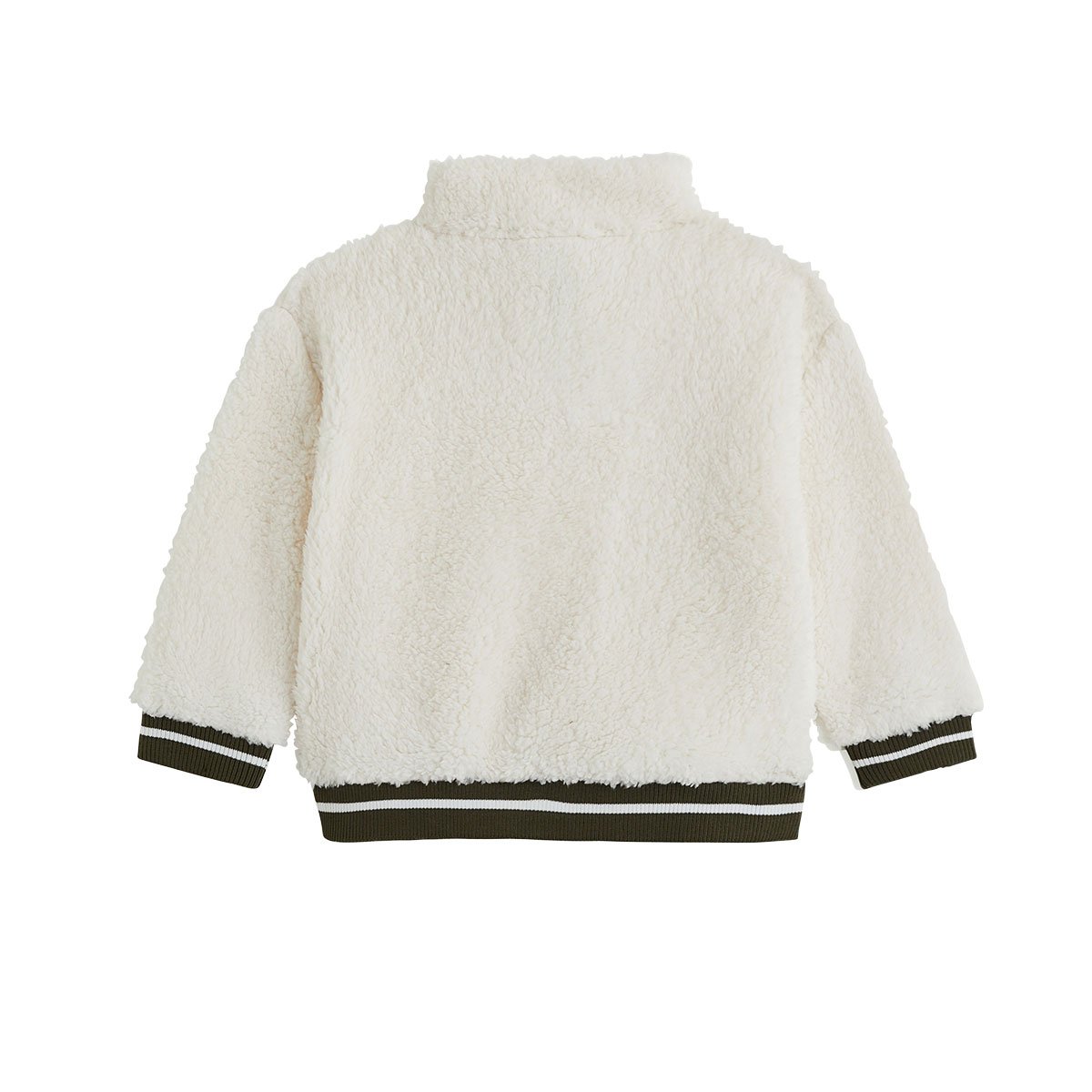 Ensemble bébé sweat et pantalon en sherpa Ginkgo vert, PETIT BEGUIN