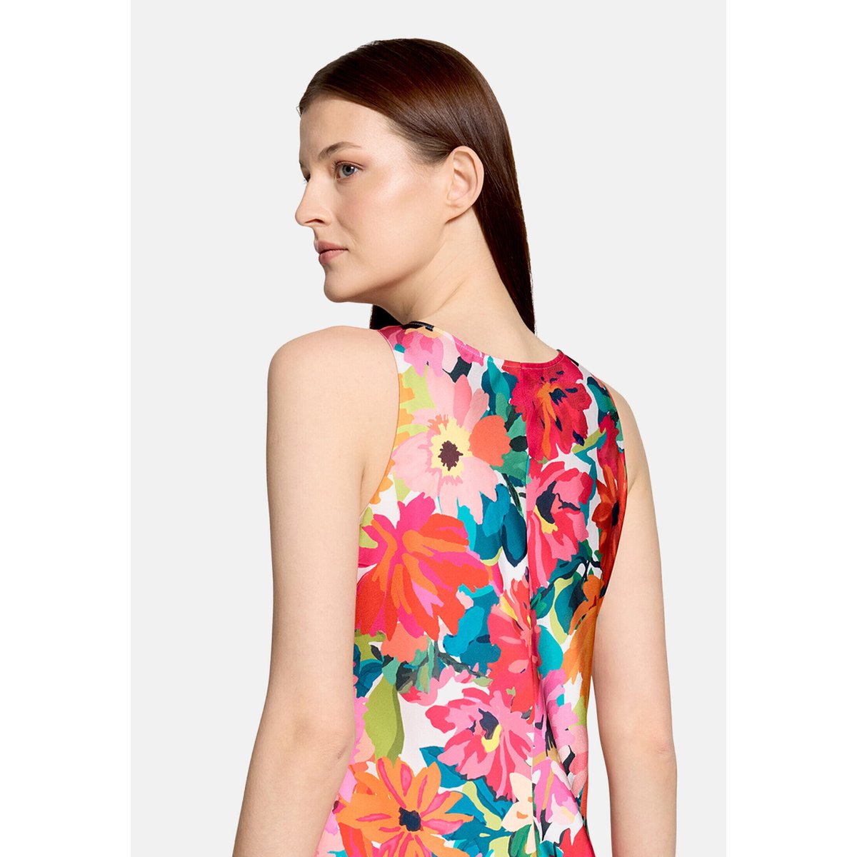 Robe à fleurs à imprimé yellow/pink, VERA MONT