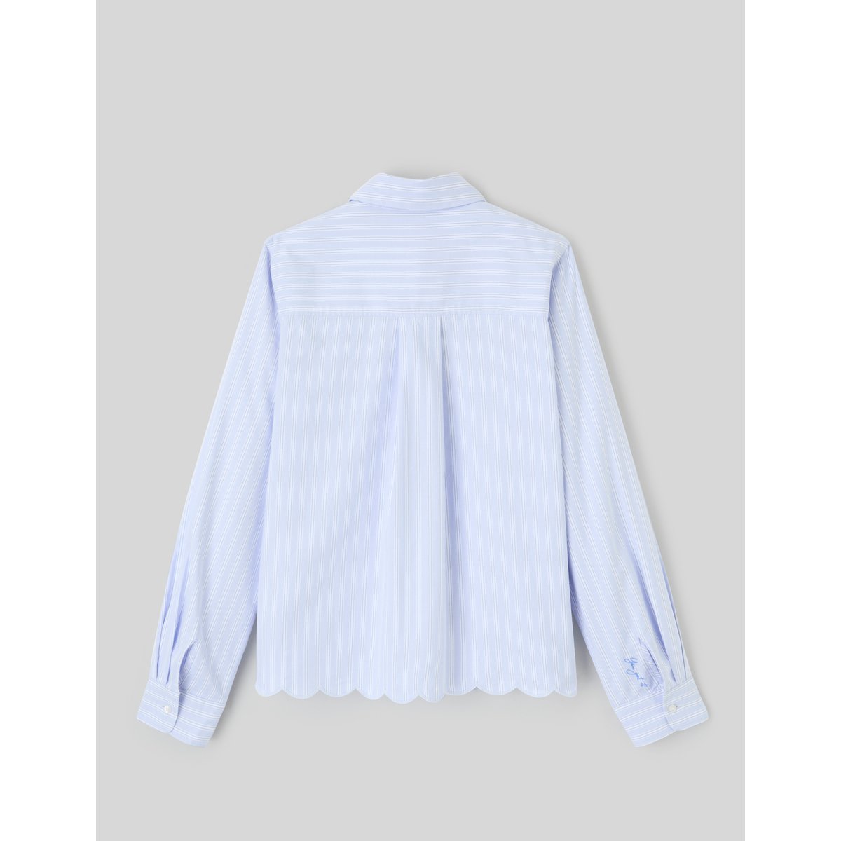 Chemise rayée festonnée lila, BZB