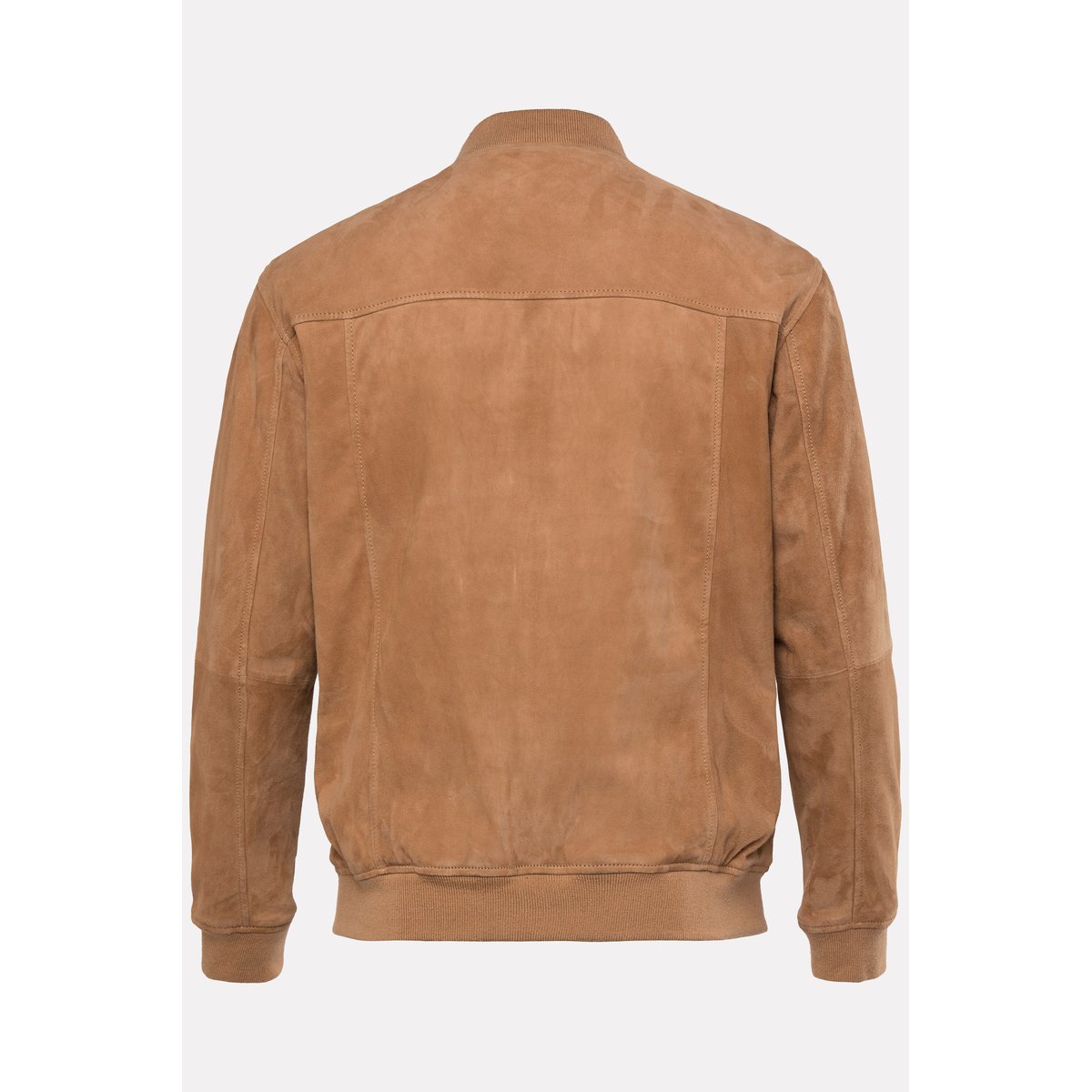 Blouson en cuir marron cannelle, STHUGE