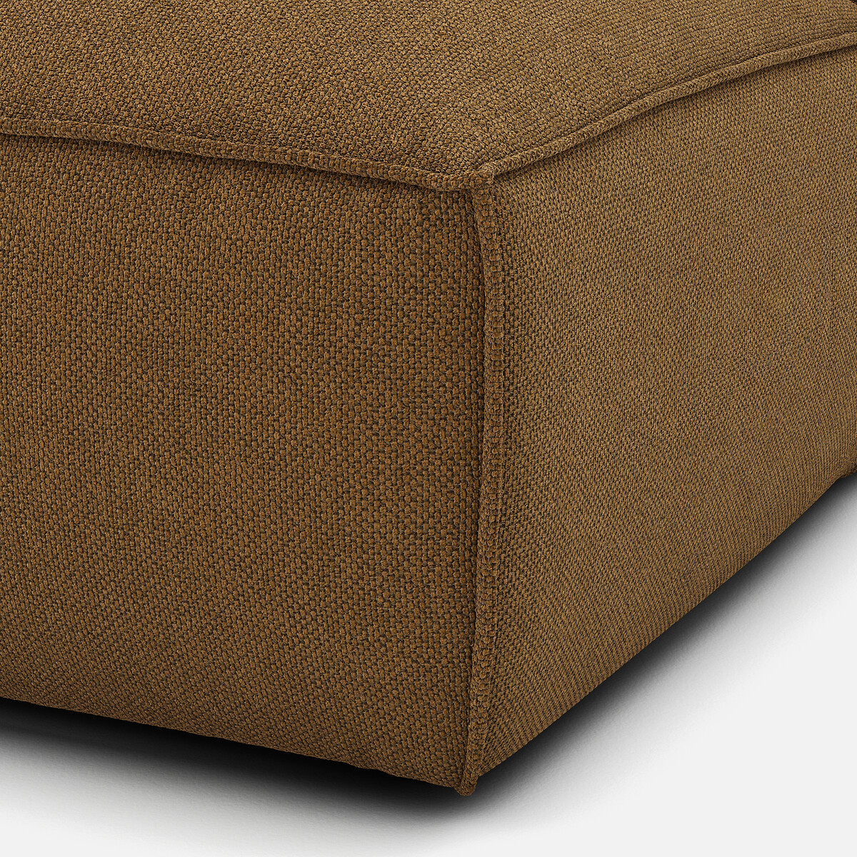Elément récamière gauche pour canapé modulable, en tissu texturé, SEVEN caramel, LA REDOUTE INTERIEURS