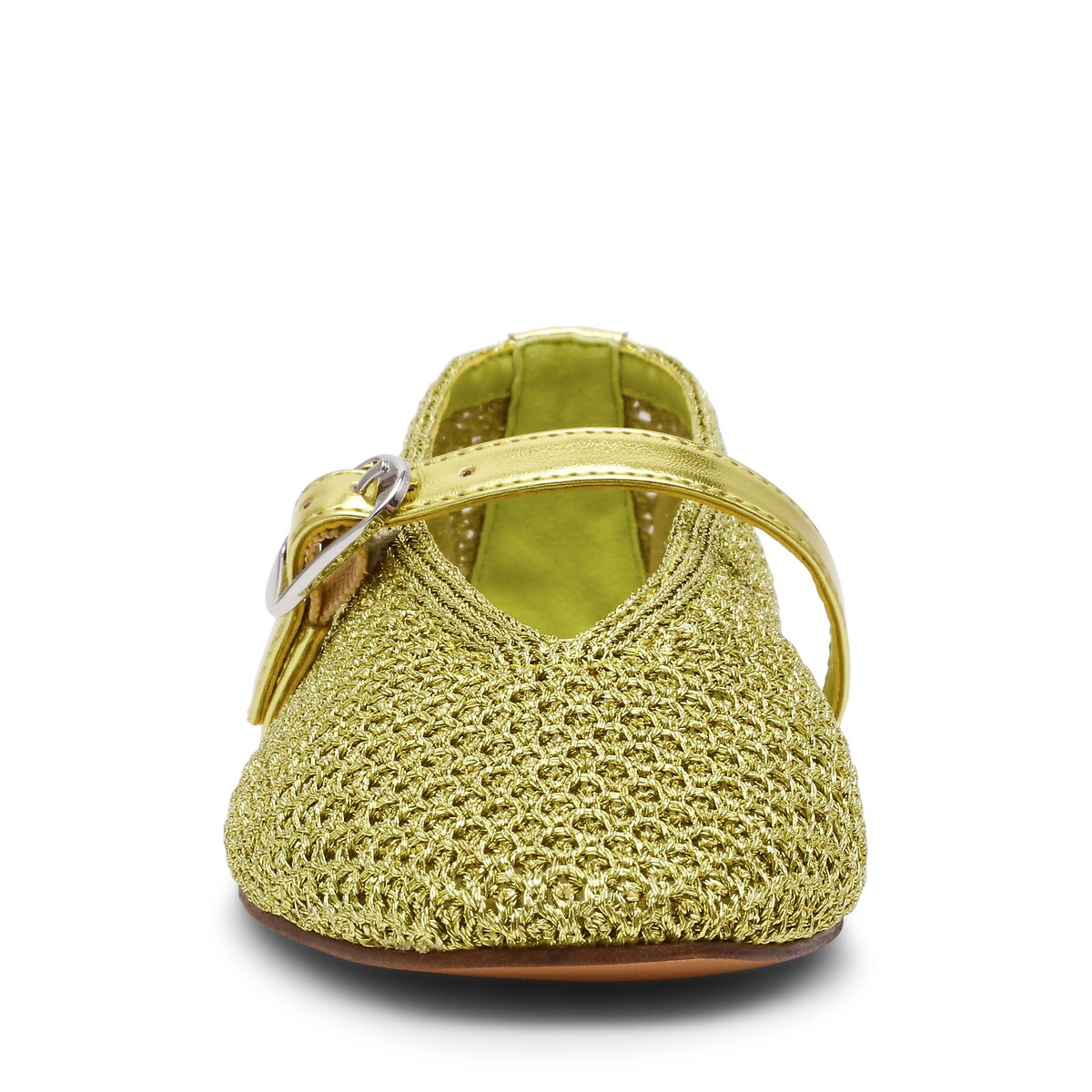 Gayla Openwork Mary Jane Ballet Pumps green, STEVE MADDEN