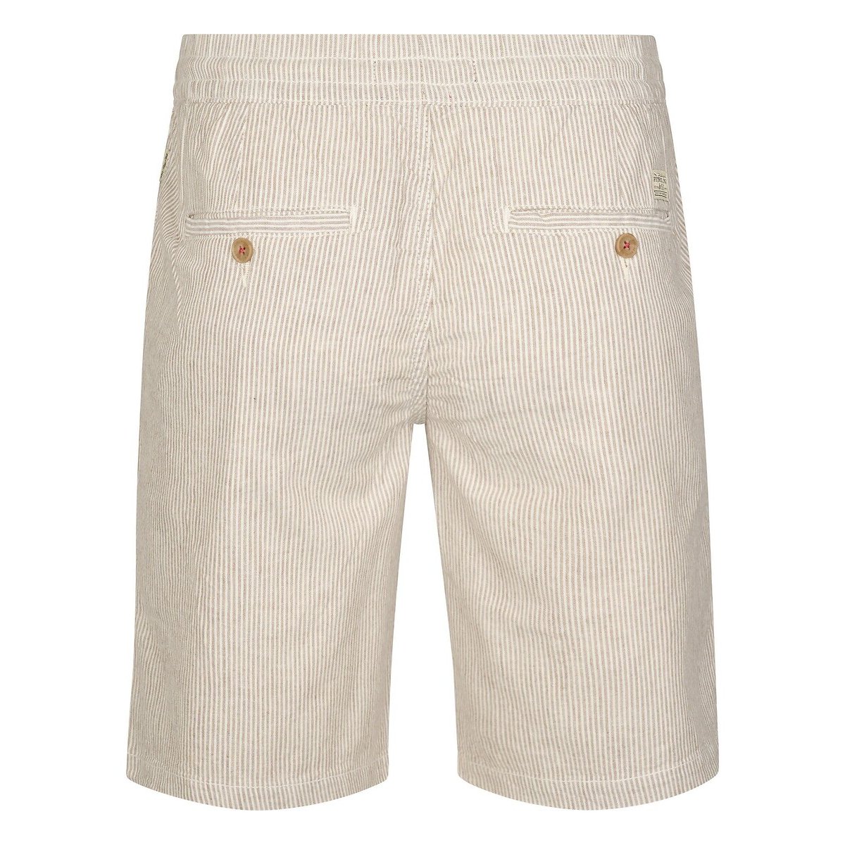 Short chino en lin mélangé beige, PETROL INDUSTRIES