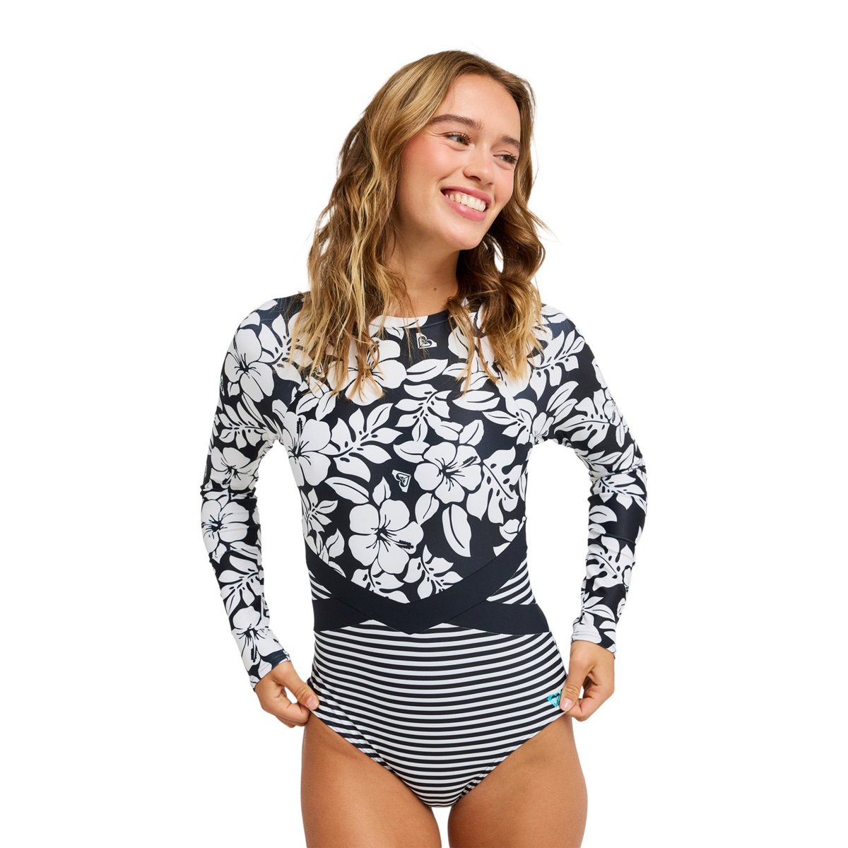 Maillot une pièce manches longues SUMMER SURF. multi anthracite the mo, ROXY