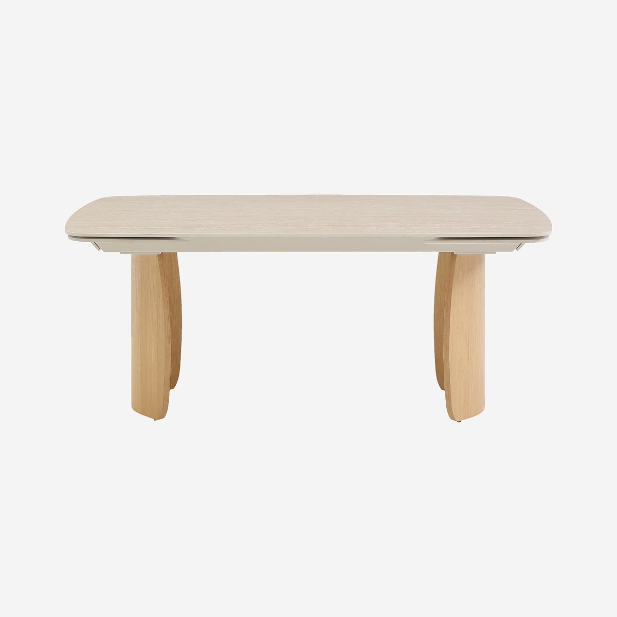 Table à manger chêne BIANCA beige, HABITAT
