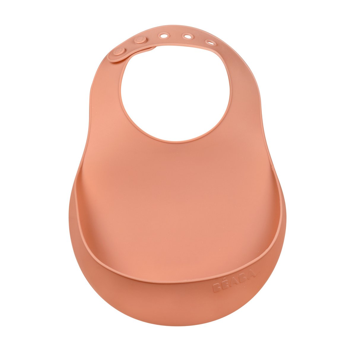 Bavoir en silicone terracotta, BEABA