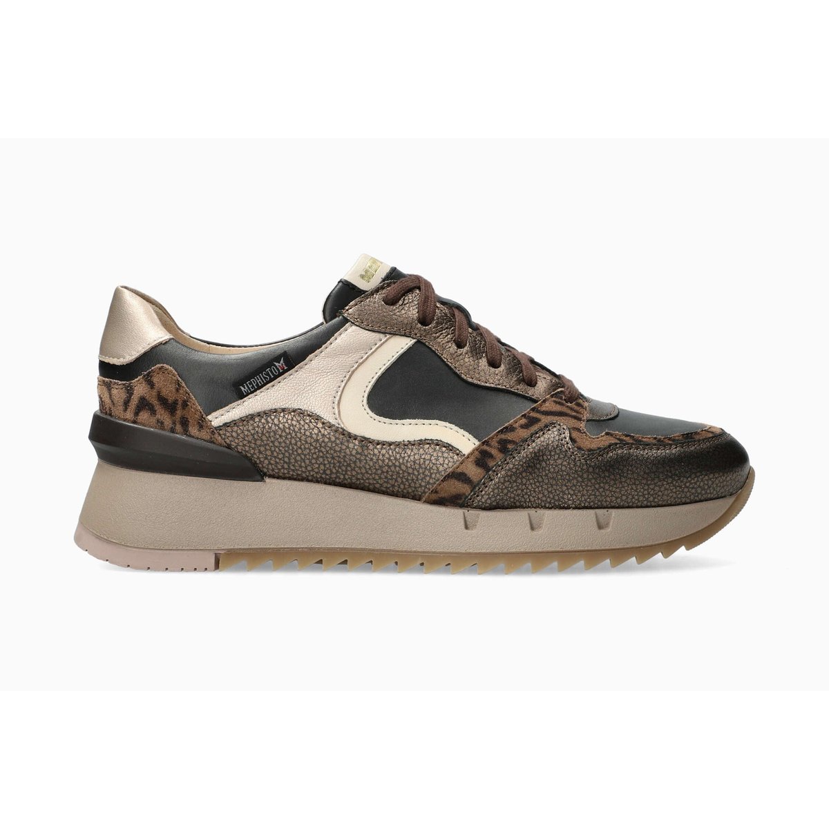 Baskets en cuir ANGIE marron 514, MEPHISTO