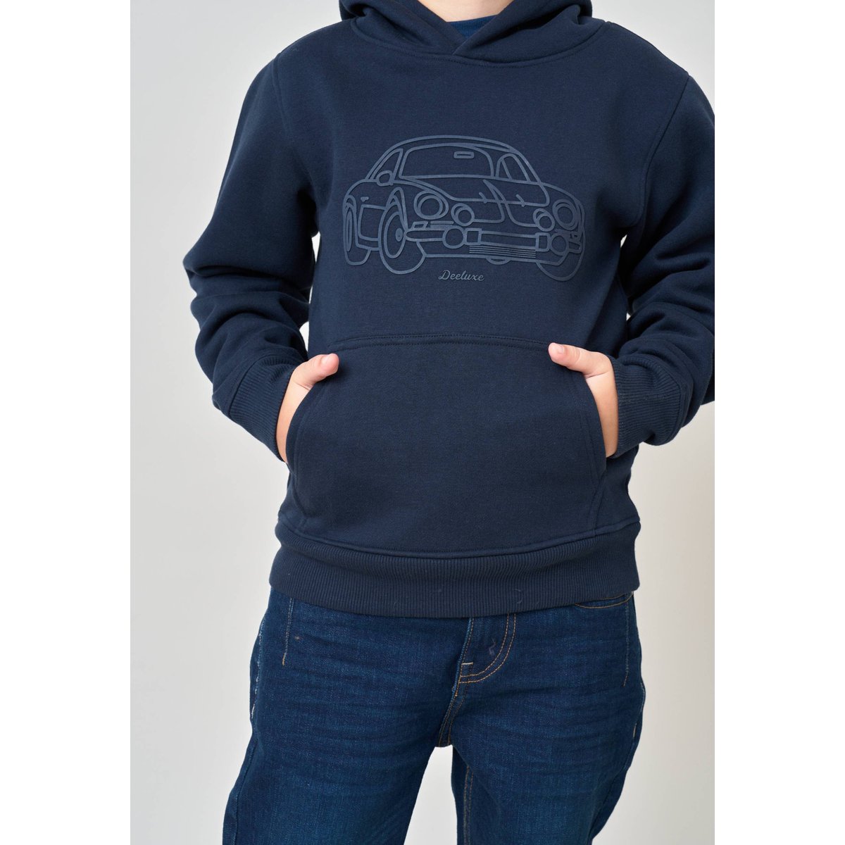 Sweat garçon avec imprimé graphique voiture HAWTHORN navy, DEELUXE